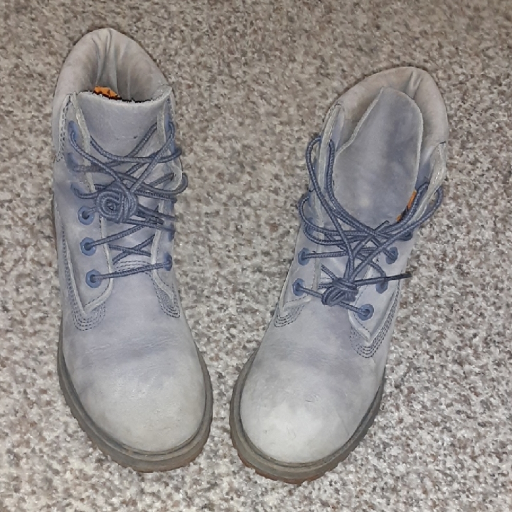 Timberland Kids Gray Lace-Up Boots